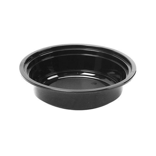 Black Base Round Container +Lid 16 Oz