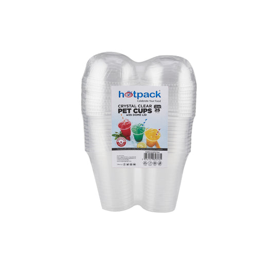 500 Pieces Pet Clear Juice Cup 12OZ + DOME LID SPECIAL OFFER