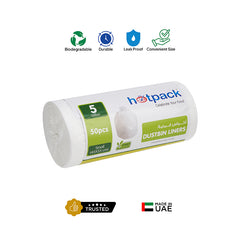 White Dust Bin Bag Roll 45*55