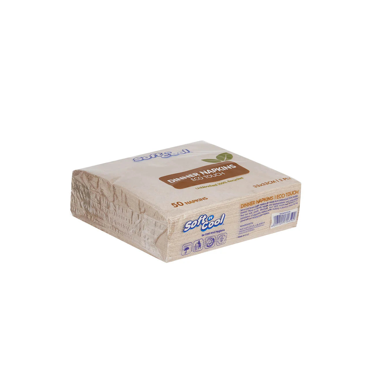 Soft N Cool Paper Folded Brown Napkin
