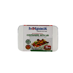 5 Pieces Each*10 Packet Clear Microwave Container Combo Pack 500ml + 750ml + 1000ml SPECIAL OFFER