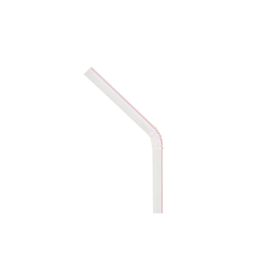 250 Pieces x 40 Packets Plastic Flexible Straw 6mm