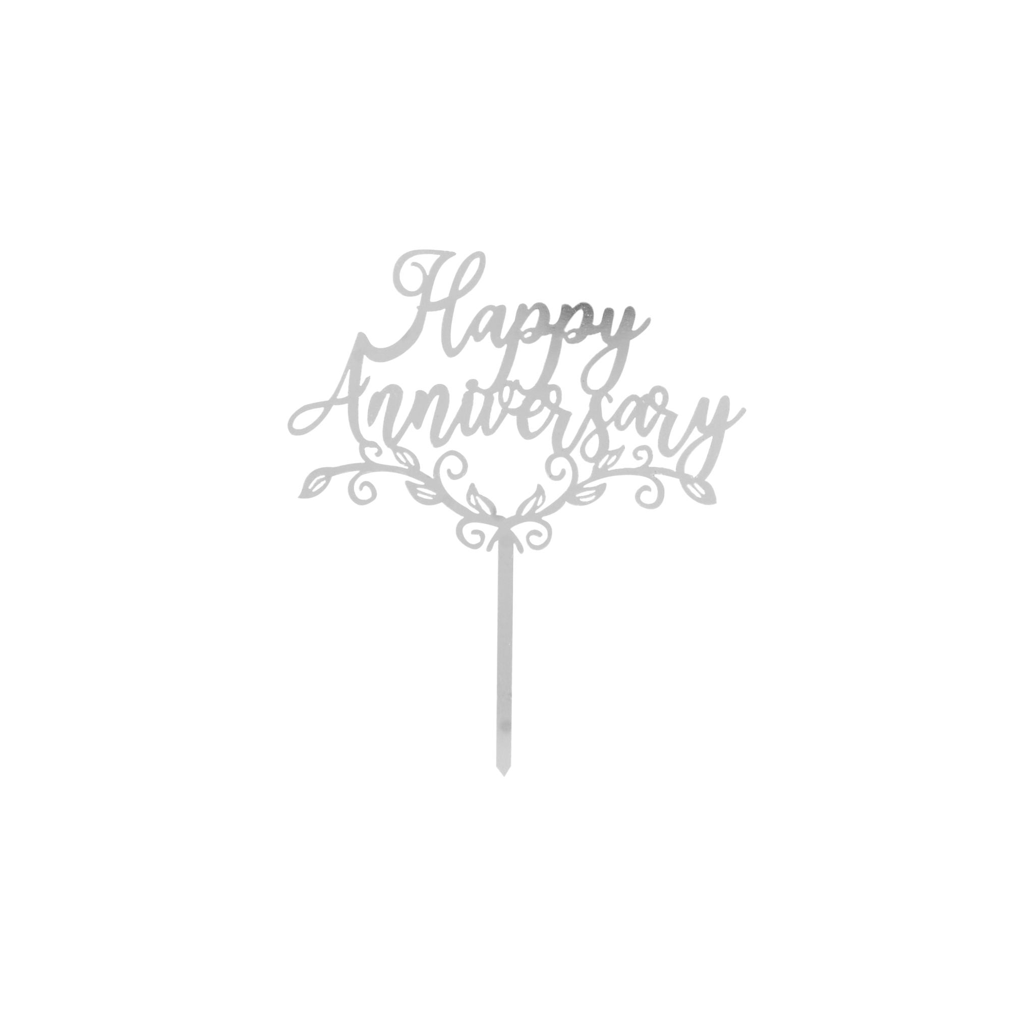 Happy Anniversary Cake Stick