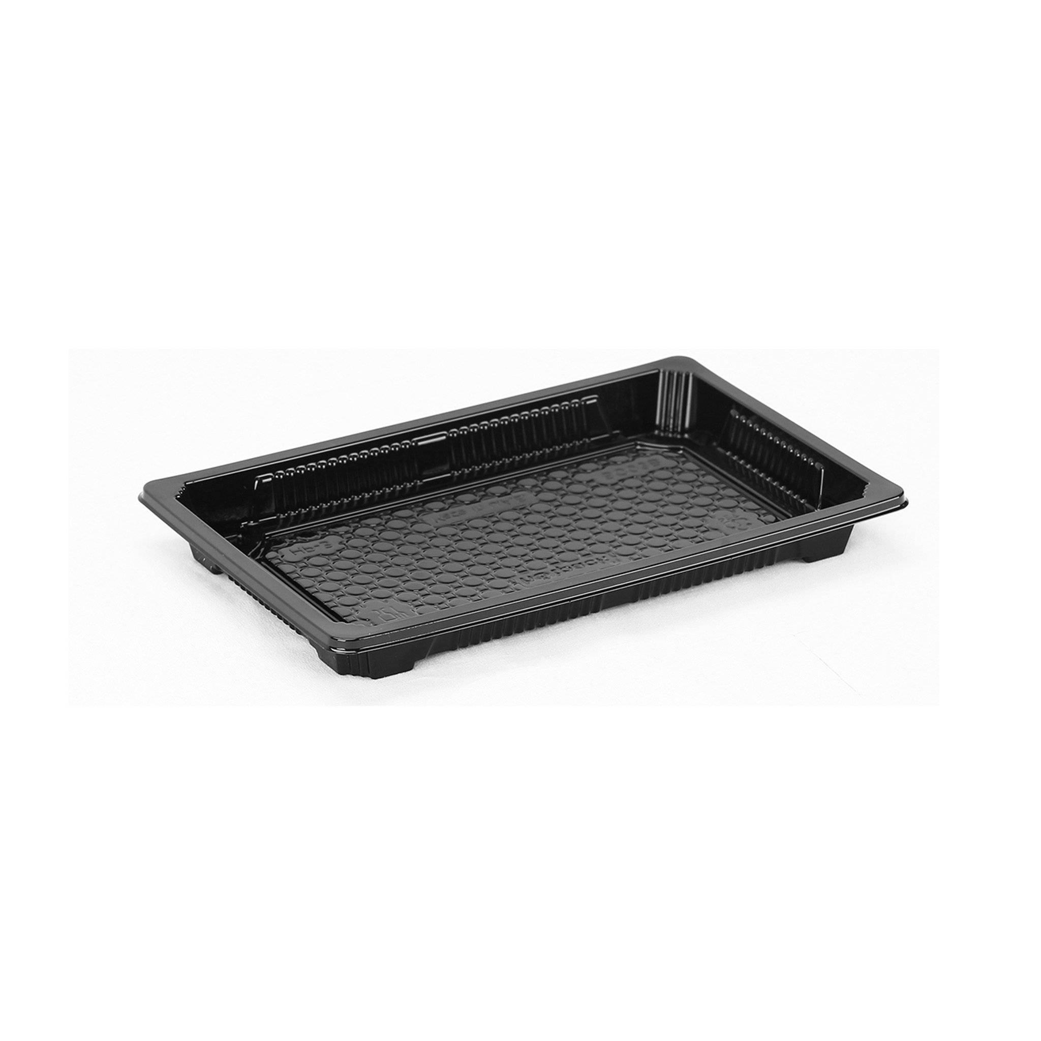 Black Sushi Container 215X136X21Mm
