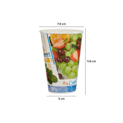 12 Oz Paper Juice Cup With Lid 25 Pieces - Hotpack Oman