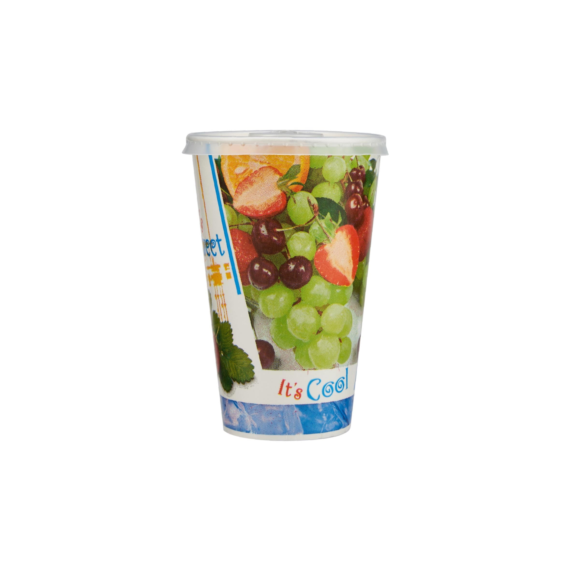 12 Oz Paper Juice Cup With Lid 25 Pieces - Hotpack Oman