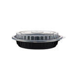 300 Pieces Black Base Round Container 12 oz