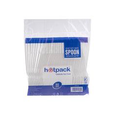 1000 Pieces Plastic Heavy Duty White Spoon