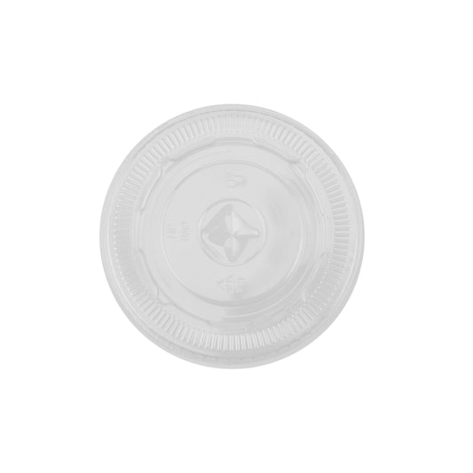 1000 Pieces Flat Lid For PET Juice Cup 12/16/20/24 Oz, With Hole 98 Diameter