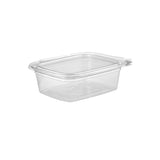 200 Pieces Hinged Square Deli Clear Pet Container 28oz