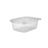 200 Pieces Hinged Square Deli Clear Pet Container 32oz