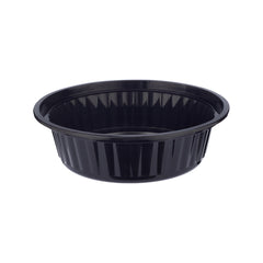 Black Base Round PP Container With Lid