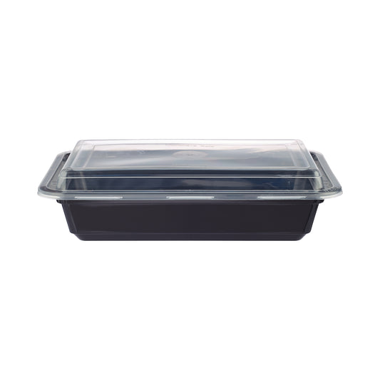 Black Base Rectangular PP Container