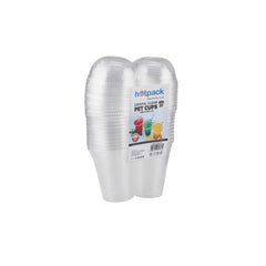 25 Pieces Pet Clear Juice Cup 12OZ + DOME LID SPECIAL OFFER