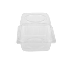 250 Pieces Clear Hinged 6 Croissant Container