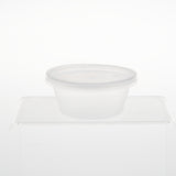 1000 Pieces Clear Round Microwavable Portion Cup 60ml With Lid