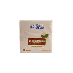 Soft N Cool Paper Folded Brown Napkin