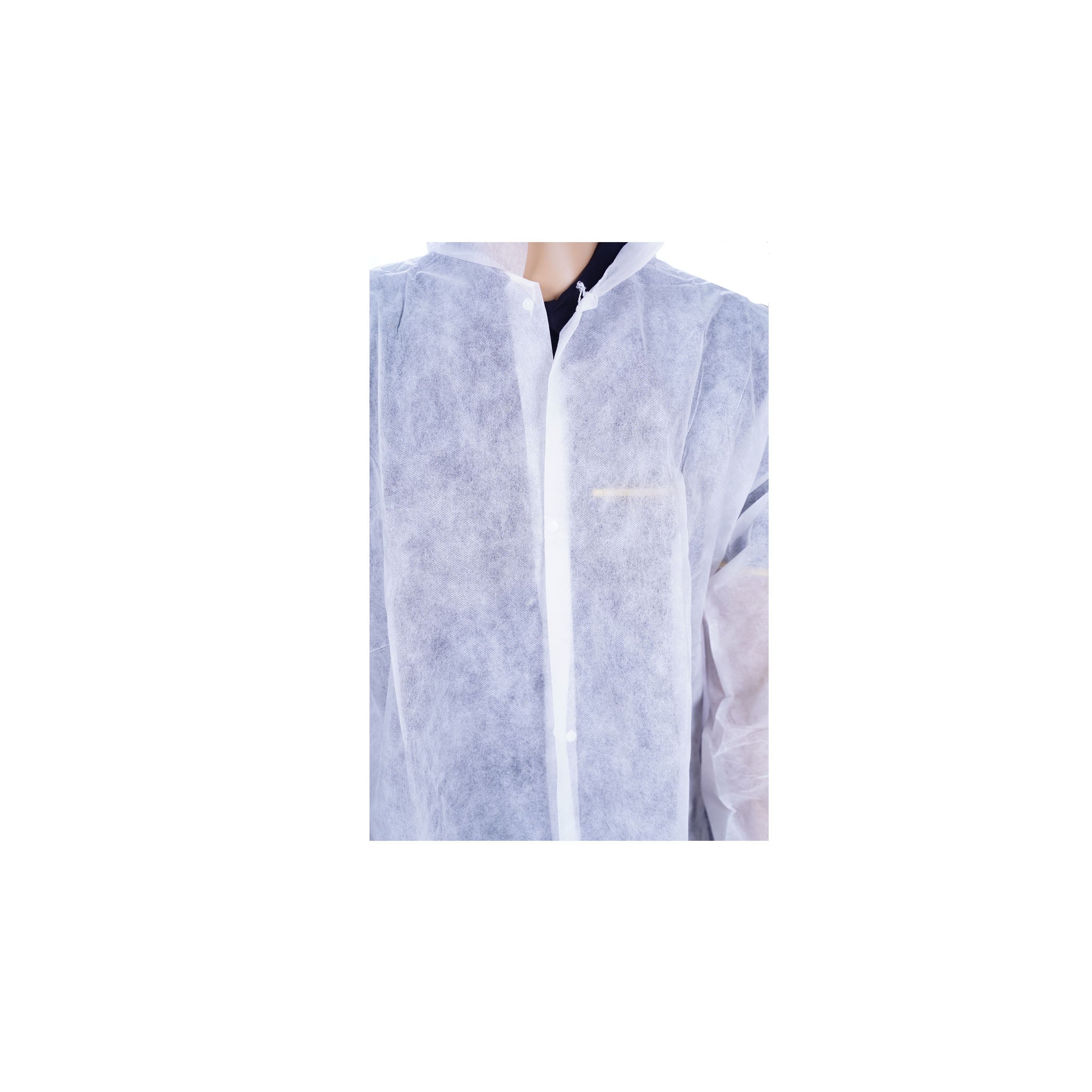 50 Pieces Non Woven Visitor Coat White Color Large