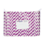 5000 Pieces Paper Straw Purple 6 mm