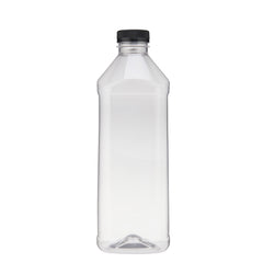 104 Pieces Clear Pet Juice Bottle 1500 ml With Lid