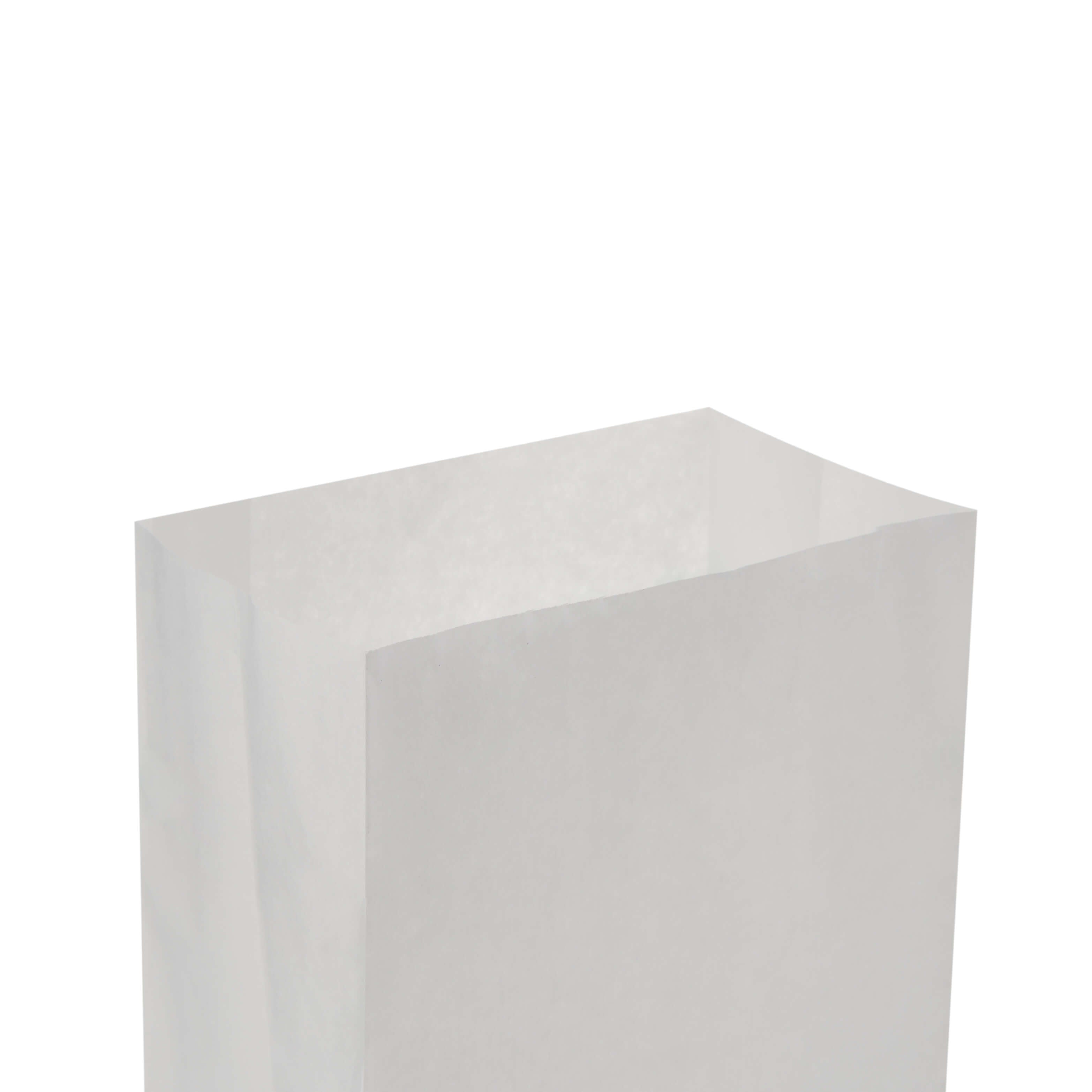 Square Bottom Paper Bags White