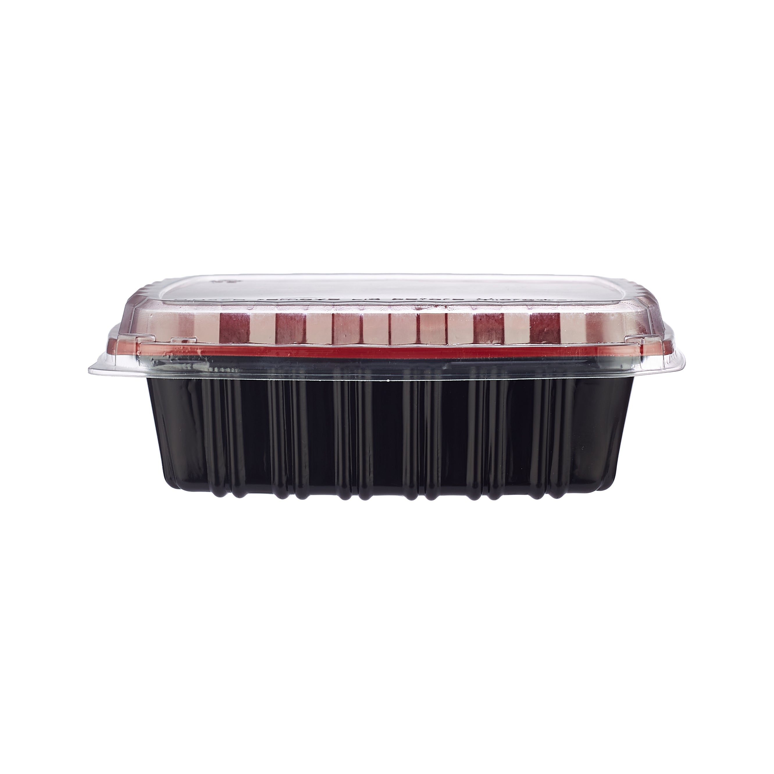 300 Pieces Red & Black Base Container 750 ML with Lids