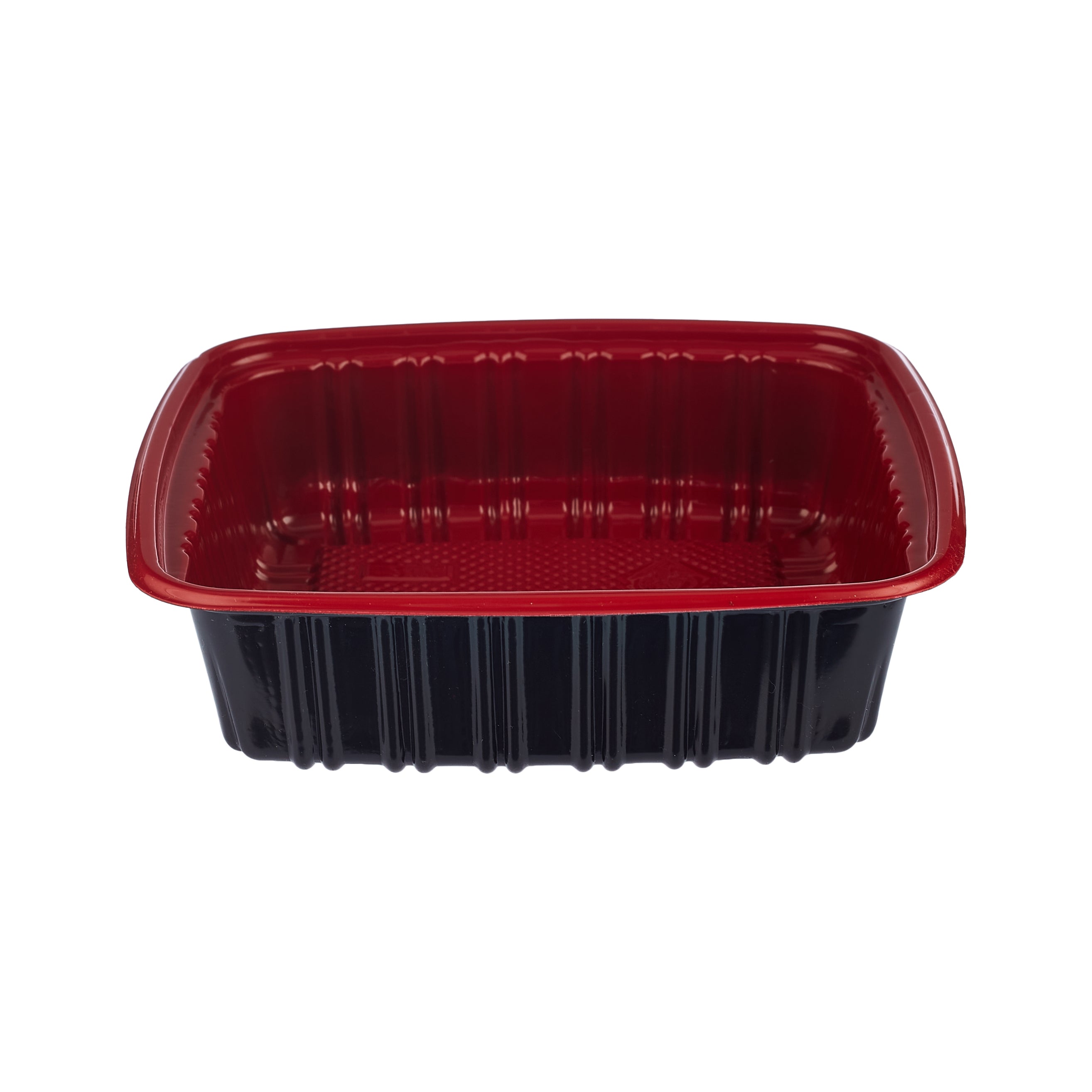 300 Pieces Red & Black Base Container 750 ML with Lids