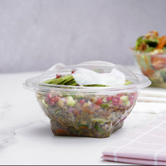 300 Pieces 48 Oz Round Hinged Salad Bowl