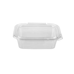 200 Pieces Tamper Evident Square Clear Pet Container 24oz