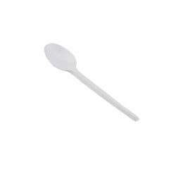 Disposable Plastic Tea Spoons White