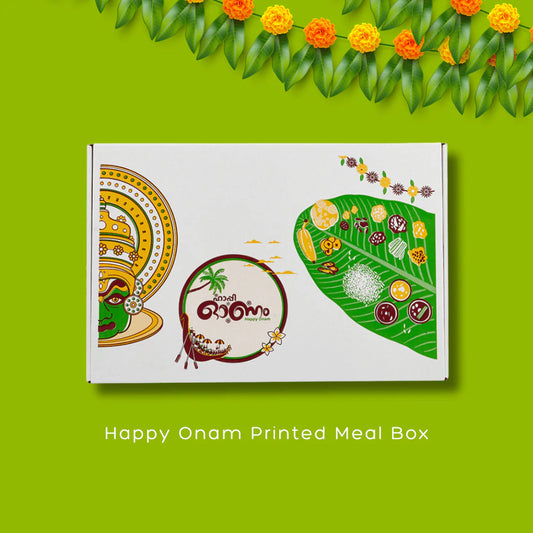 Happy Onam Printed Meal Box
