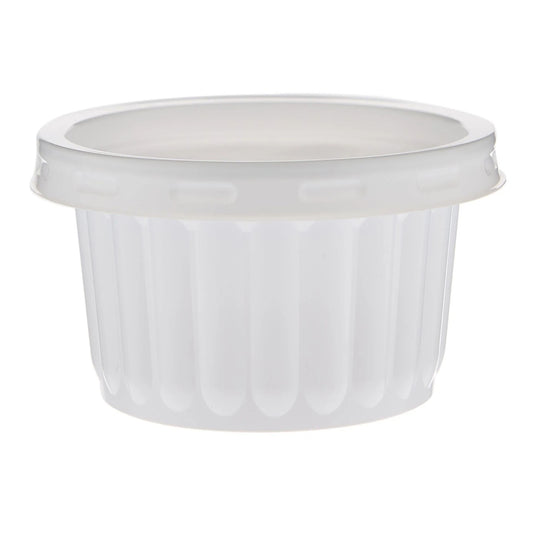 Plastic Corrugated Round Container White