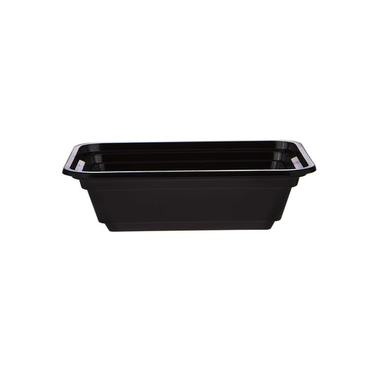 12 Oz Black Base Rectangular PP Container