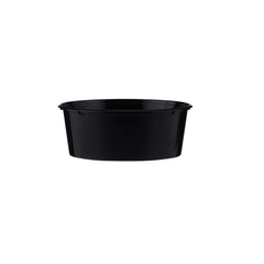 Black Round Microwavable takeaway Container 250ml - Hotpack Oman