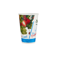 12 Oz Printed Single Wall Paper Juice Cups