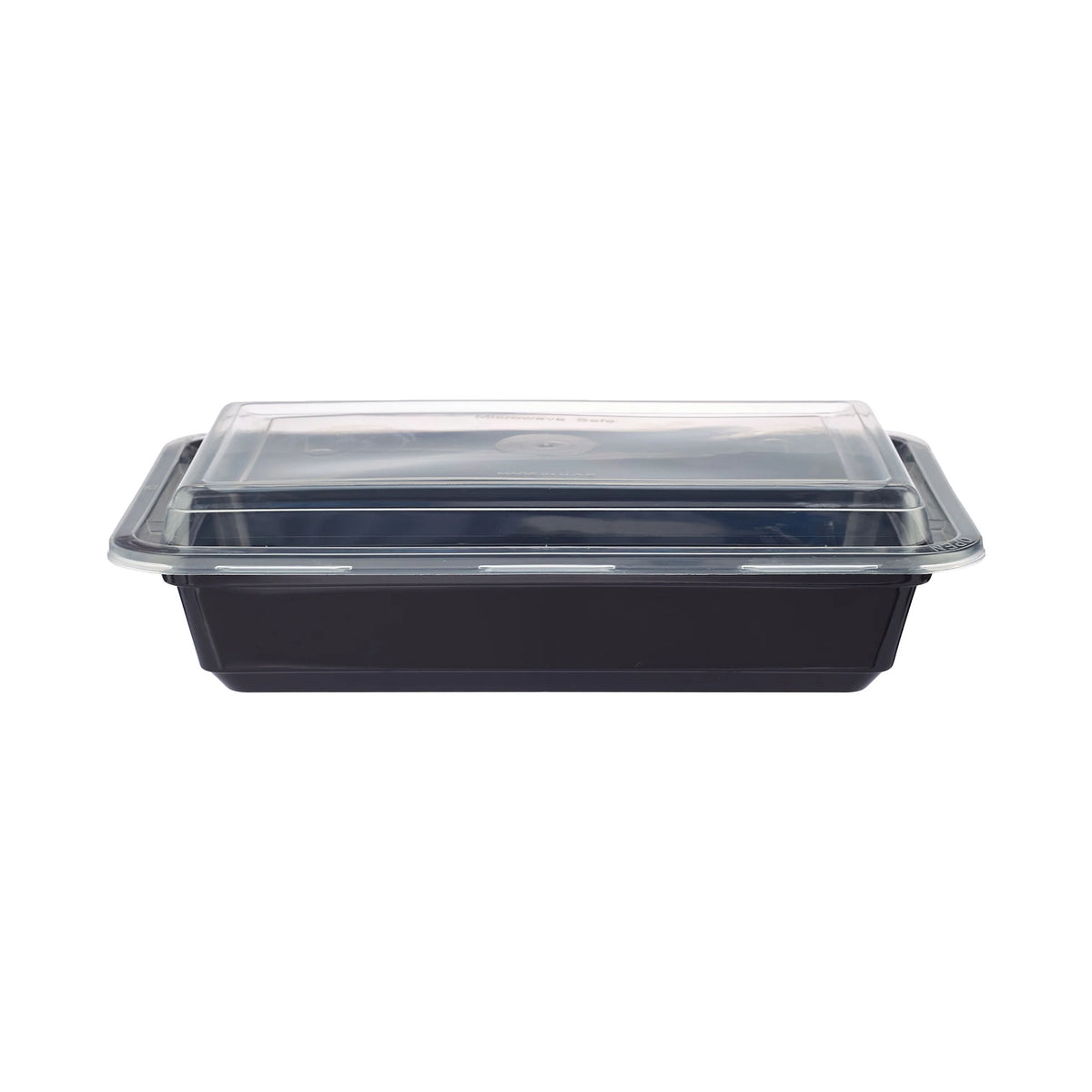 Black Base Rectangular PP Container