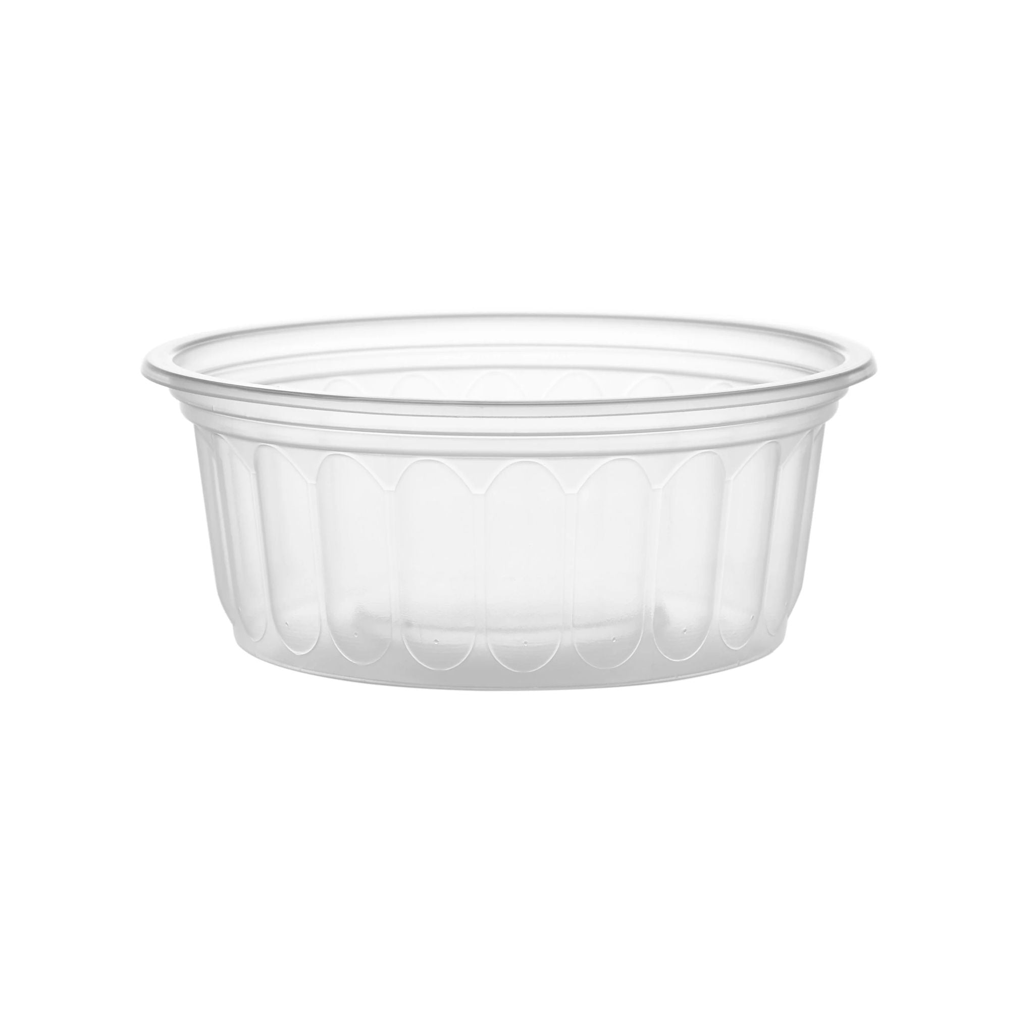 Disposable Plastic Corrugated Clear Round Container 200ml Hotpack Oman