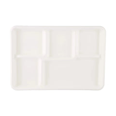 12.5 Inch Bio-Degradable 5-Compartment Plate