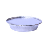600 Pieces Round Aluminum Container, 690 Cc - Base with Lid