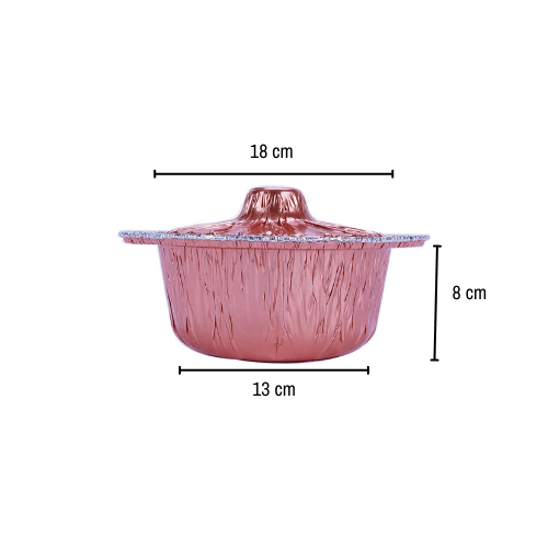Aluminum POT Container With Hood - hotpack.om