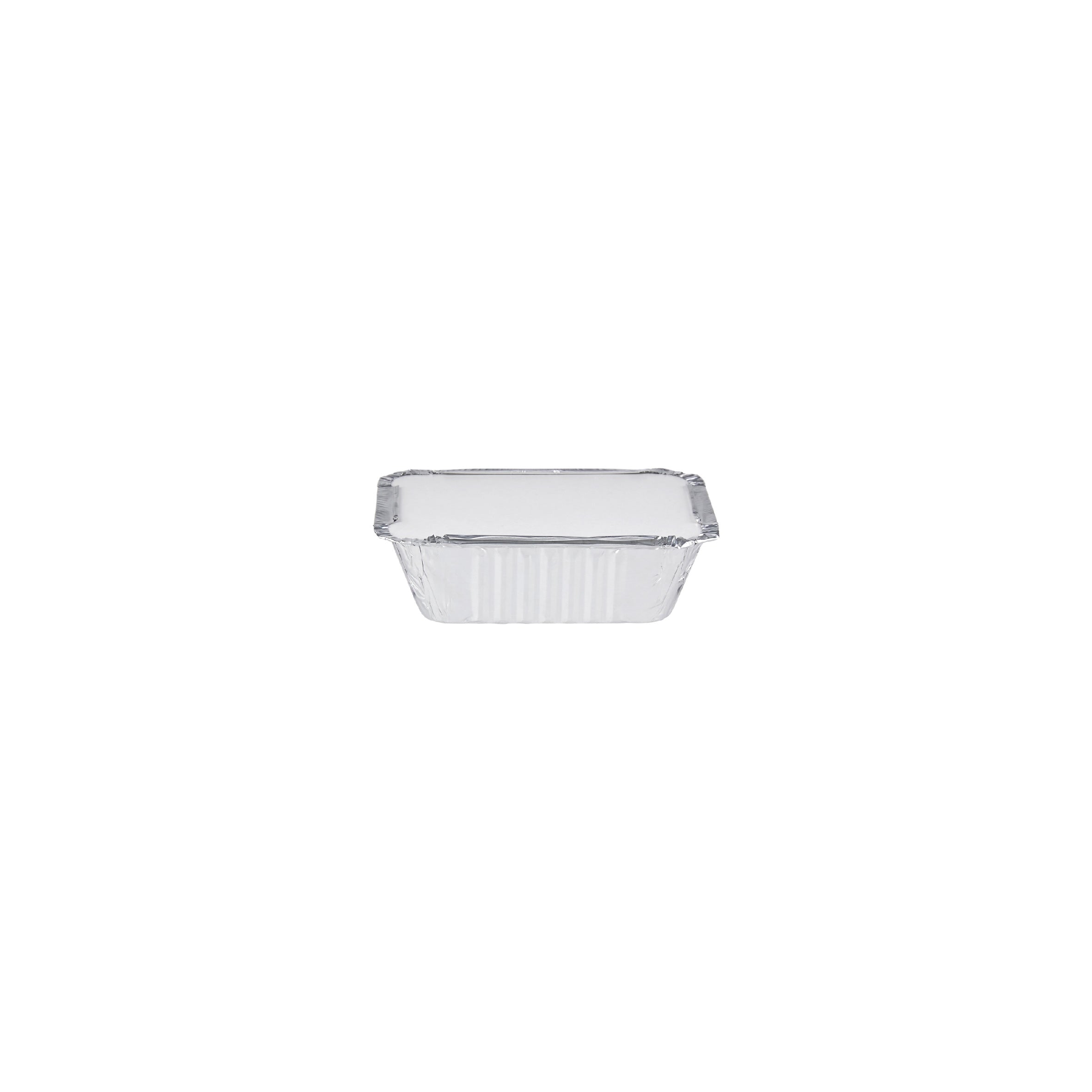 Aluminum Containers with Lid  8325 (127  Mm Length x 100  Mm Width x 35 Mm Height)10 Pieces - hotpack.om