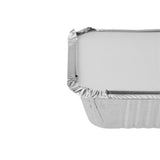 Aluminum Containers with Lid  8325 (127  Mm Length x 100  Mm Width x 35 Mm Height)10 Pieces - hotpack.om