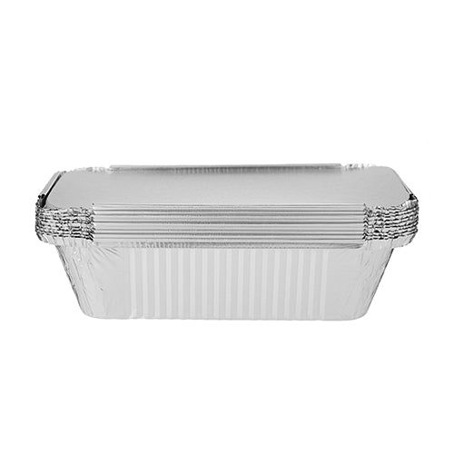 Aluminum Containers with Lid  8389 ( 890 CC ) 10 Pieces