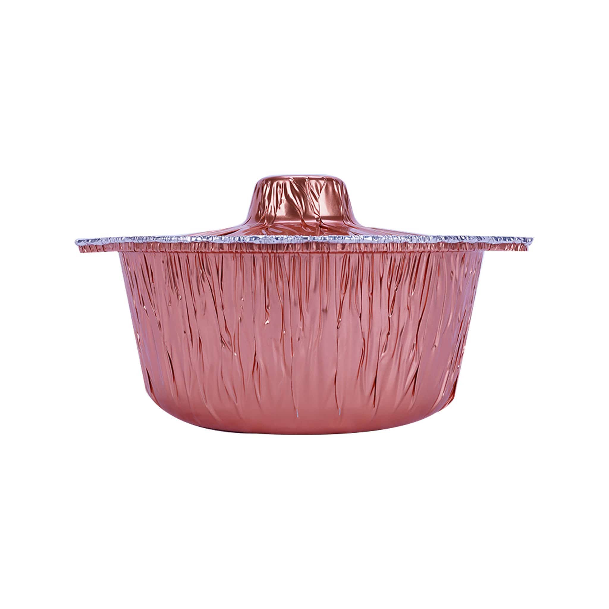 Aluminum Color Pot Container With Hood 25Cm 