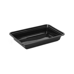 300 Pieces Black Base Rectangular Container 28 Oz