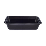 Black Base Rectangular Container With lid 5 Pieces - hotpack.om