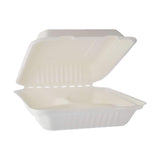 Bio degradable Lunch box in 3 compartment - 200 Pcs - Hotpack Oman