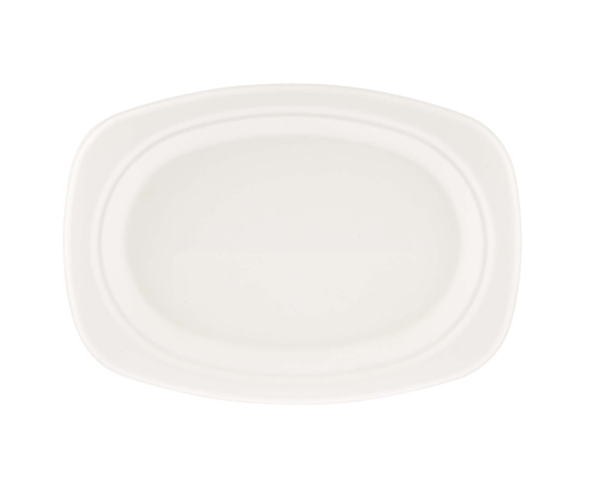 9X6.5 Inch Bio-Degradable Oval Plate 