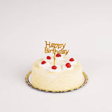 Golden Acrylic Cake Toppers 1 Piece - Hotpack Oman