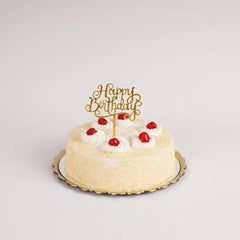 Golden Acrylic Cake Toppers 1 Piece - Hotpack Oman